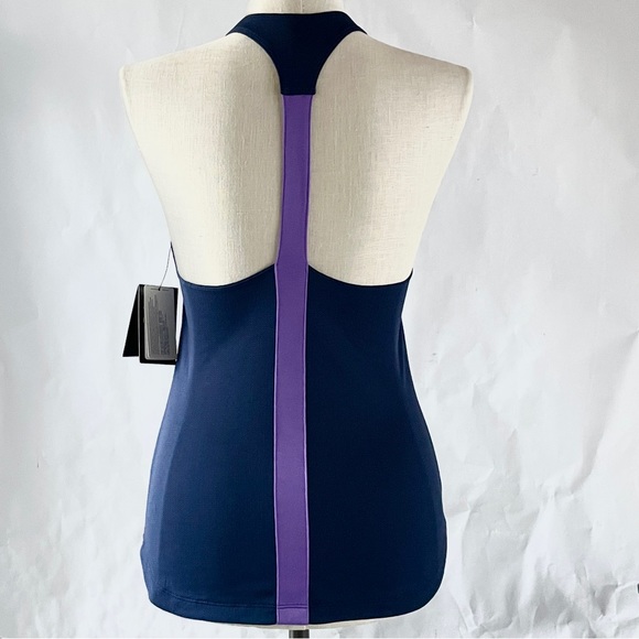 Nike Dri-Fit Racerback S Navy Lavender AO9158 athletic wear - Picture 9 of 9